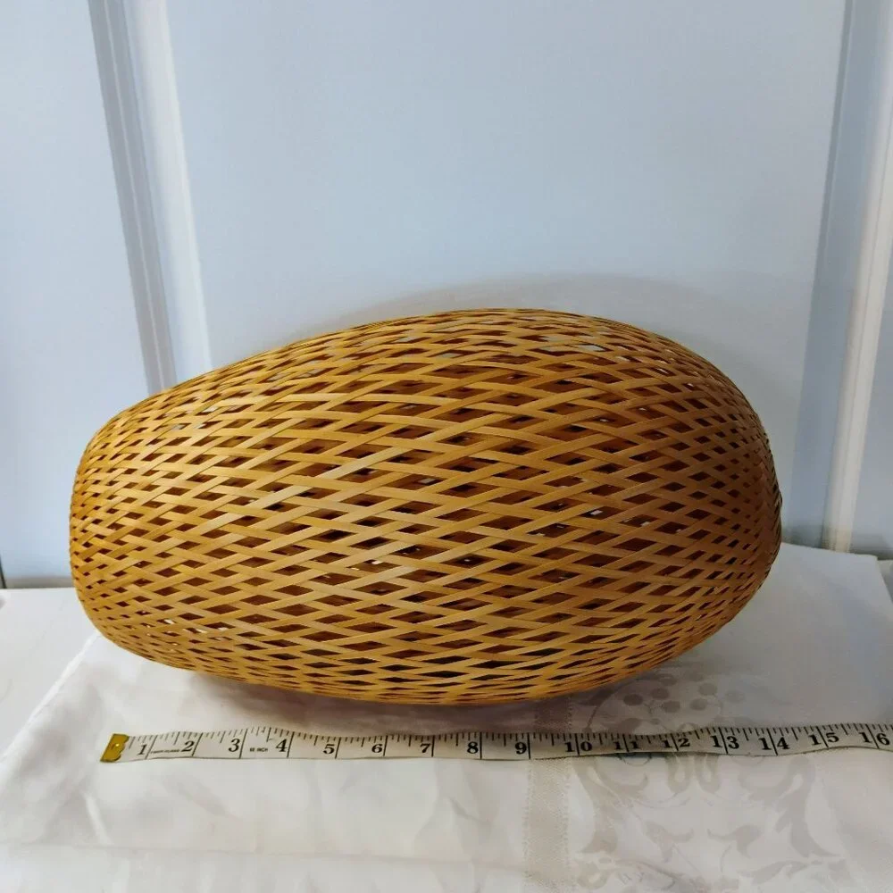 Woven Bamboo Pendant Light Shade Large Wicker Lampshade 14